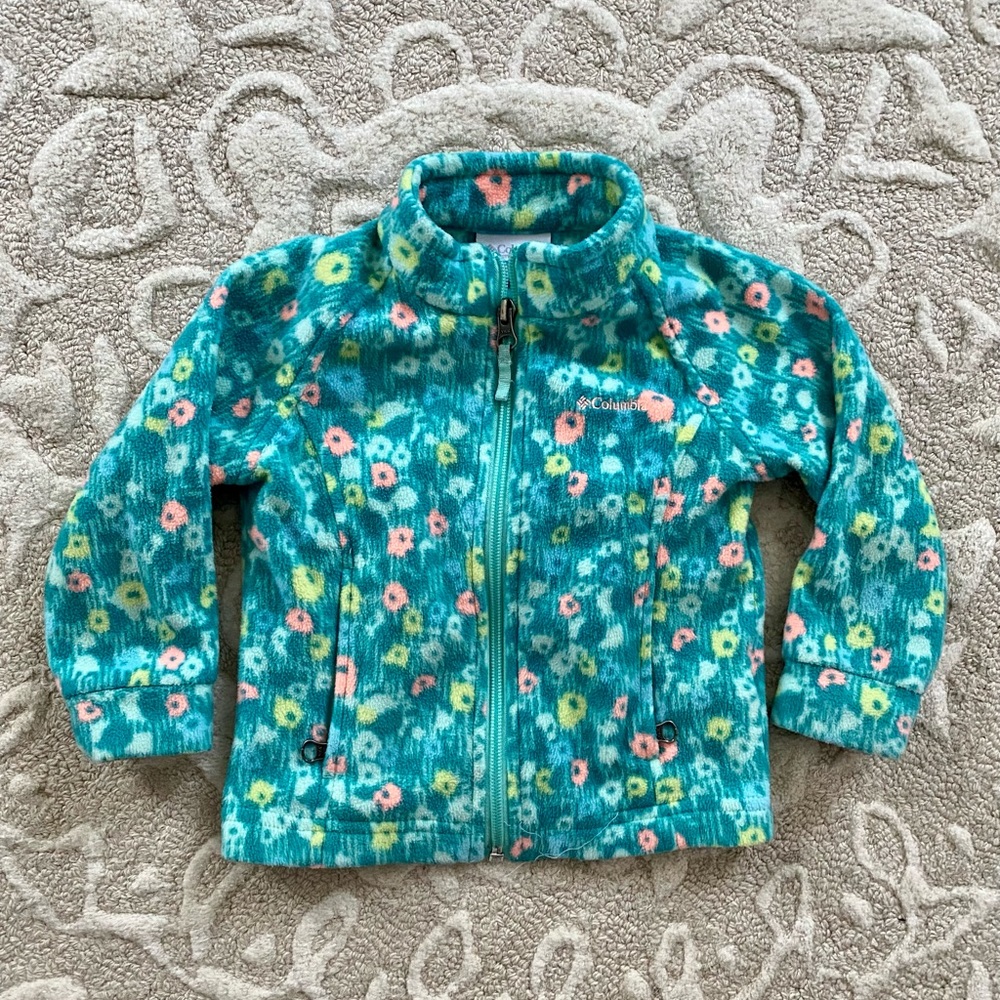 2T Columbia multicolored fleece